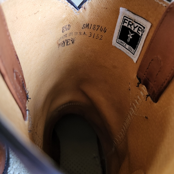 Men's Frye Brown Western Boots Size8.5 - Picture 4 of 9